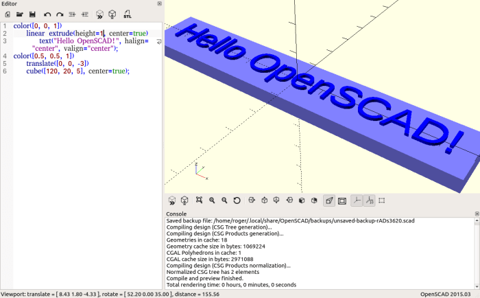 HelloOpenSCAD