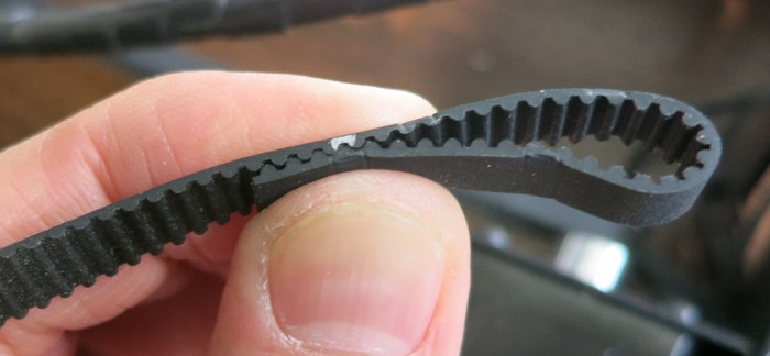 X Axis Belt Tightened by 3 teeth