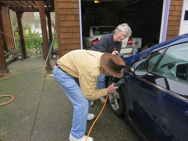 Bob and Di Thompson Volt J1772 Charging