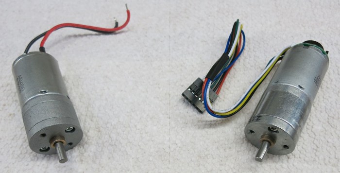 Identical output shaft and mount