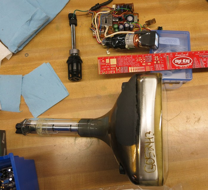 Tiny CRT 2 - Length comparison with RPTV tube