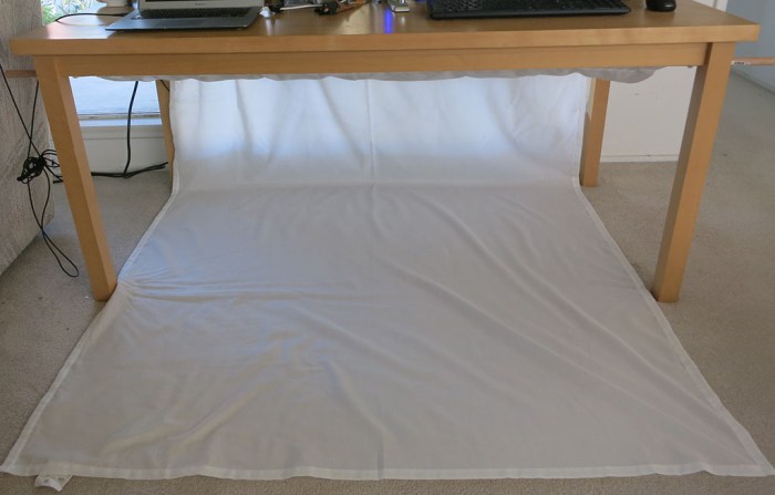 Under Table Photo Studio 7 - unfurled