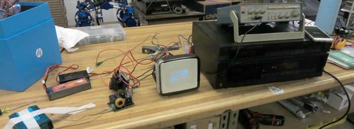CRT Test Rig angled view