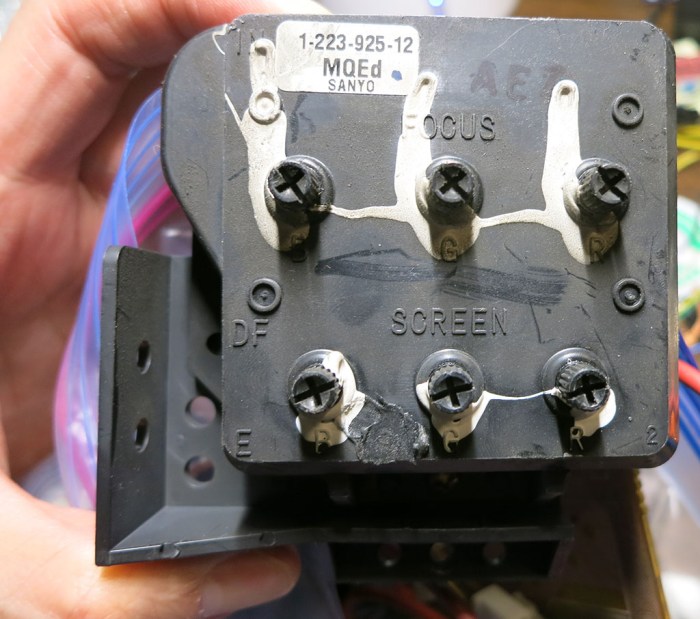 HV Subsystem 3 - focus and screen adjust front