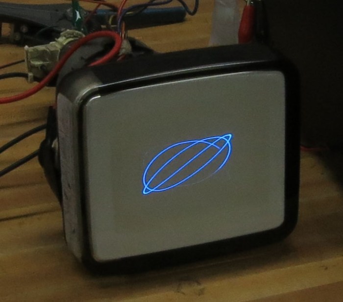 Lissajous curve with longer exposure