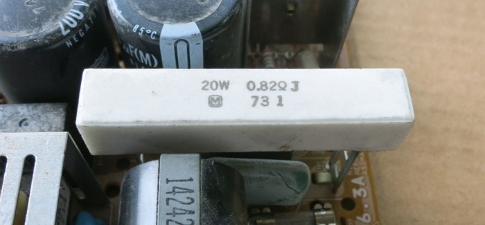 Power board 20W resistor