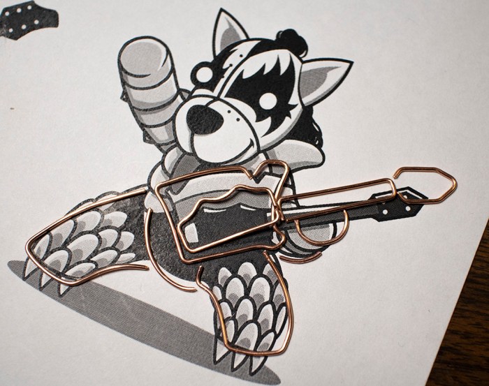 KISS Tindie Gene Demon pieces