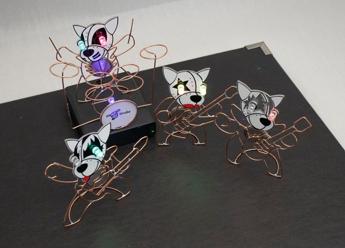 kiss tindie band on stage