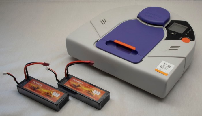 Neato XV-21 with two big power packs