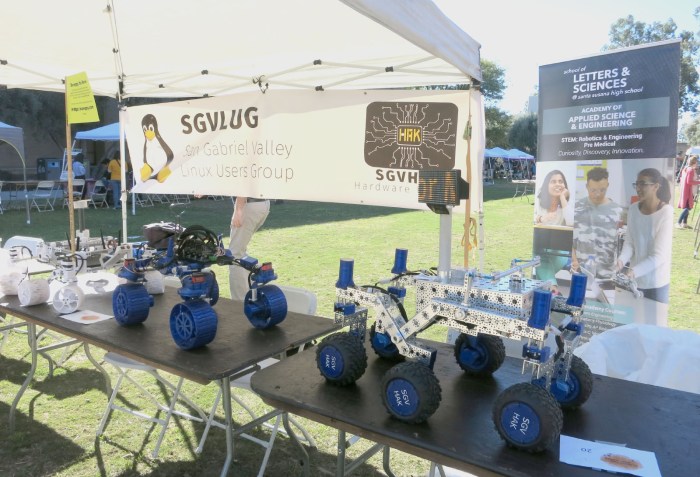 Caltech Science for March 2019 - Rovers on SGVHAK table