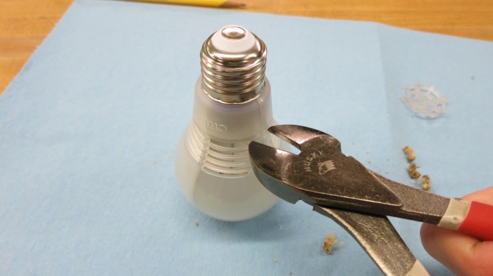 Cree LED bulb teardown 4 - second tier cut