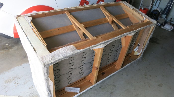 Couch Teardown 10 - back panel removed