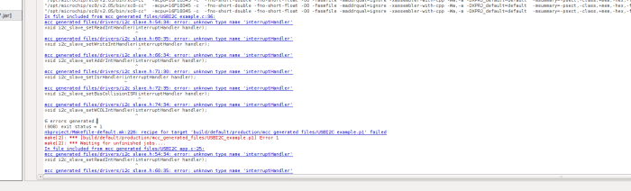 unknown type name interruptHandler