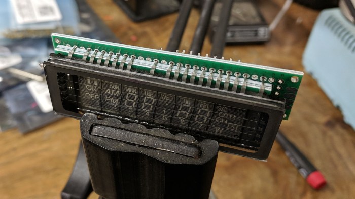 VFD pins in perf board