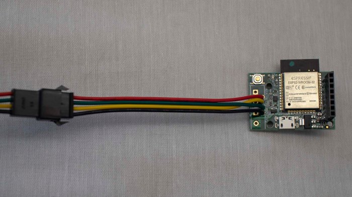 SK9822 5m60 LED strip connector on PixelblazeV3