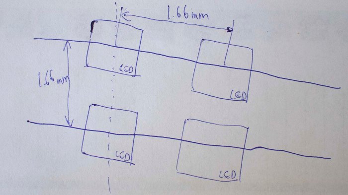 Vertical grid alignment for LED helix
