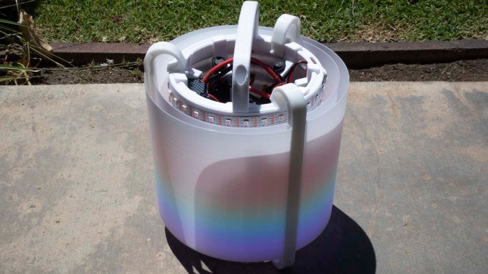 Glow Flow outdoors - shade side