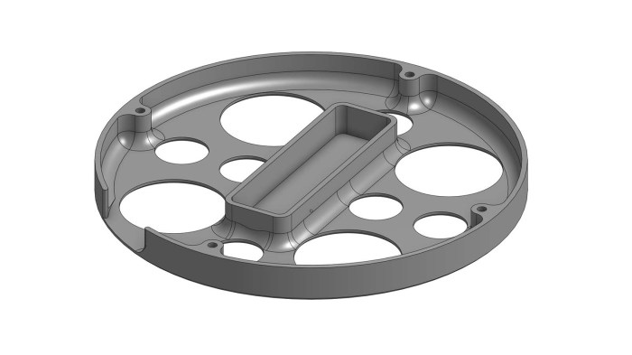 LED helix USB power bank base