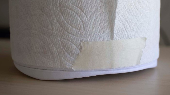 Pixelblaze glow flow paper towel diffuser tape closeup