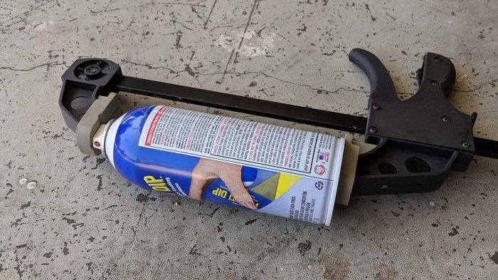 Clamp to release remaining pressure