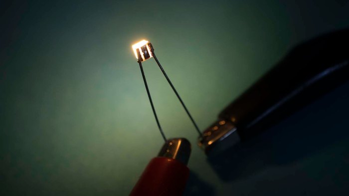 LED module illuminated