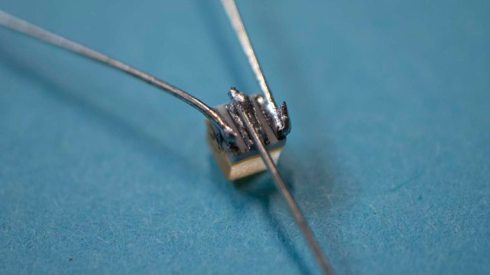 LED module with 3 soldered wires