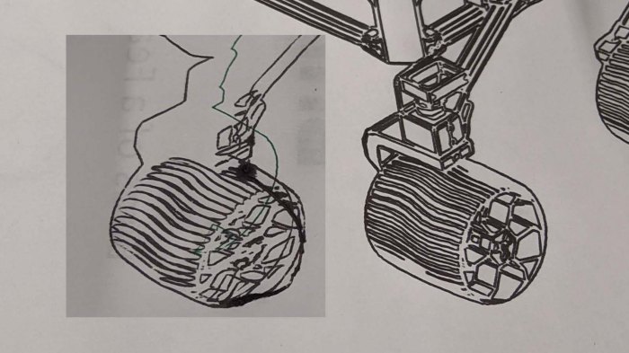 Sawppy portrait result of flexible pen holder