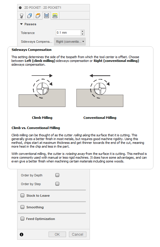 Climb milling explanation
