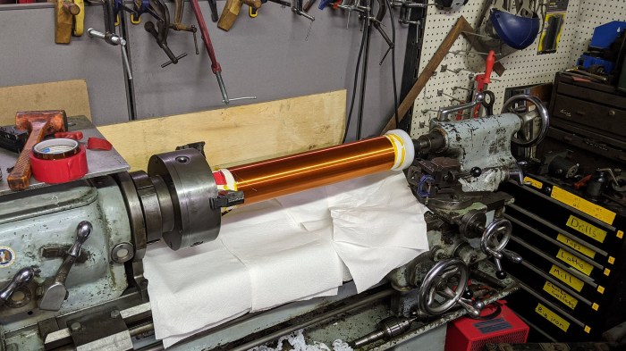 Sparklecon 2020 9 tesla coil winding on lathe