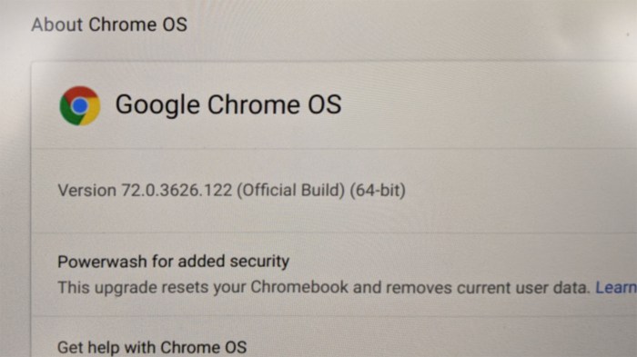 Chromebook 72.0.3626.122