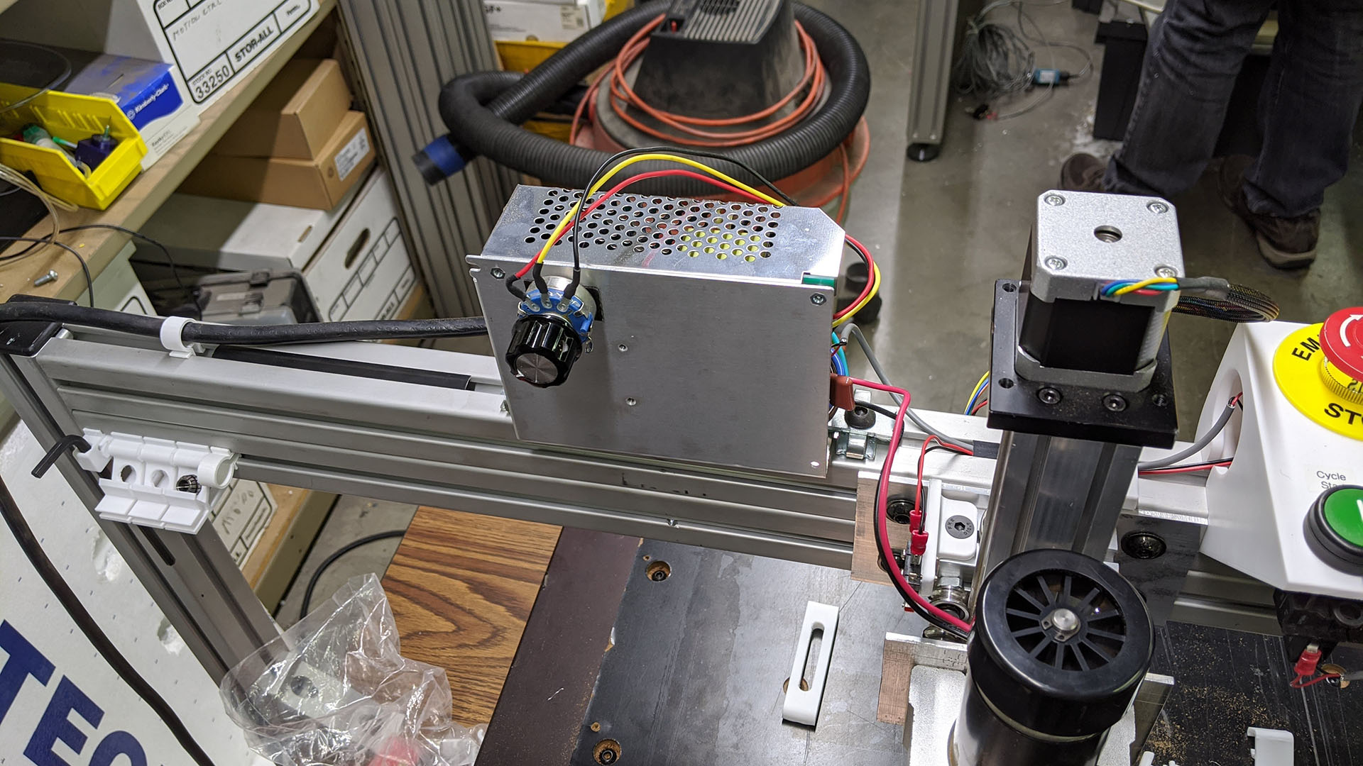 Moving CNC Spindle Control To Equipment Panel – New Screwdriver