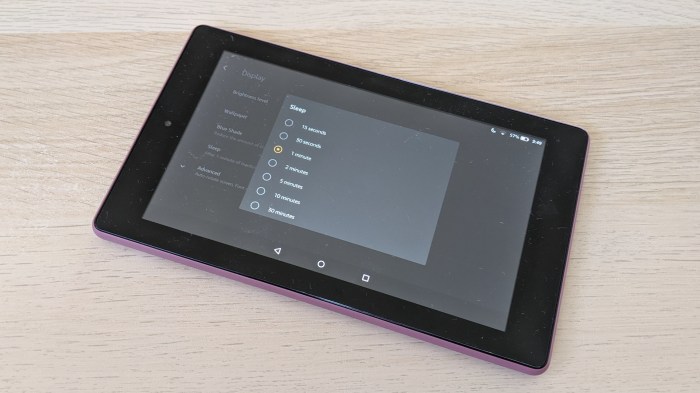 Kindle Fire HD 7 Always Sleeps