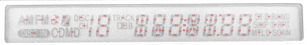 LCD Segment Map – New Screwdriver