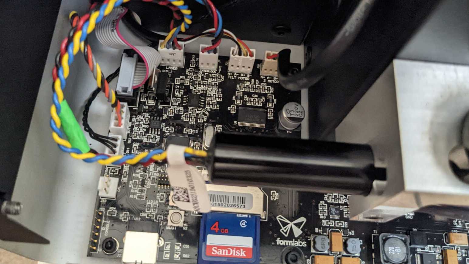 More FormLabs Form 1+ Mainboard IO – New Screwdriver